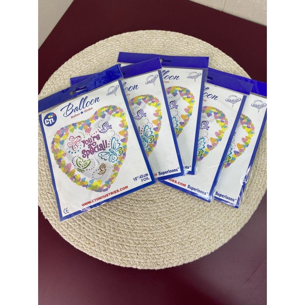Lot of 5 CTI Industries Inflatable Foil Balloon You’re So Special